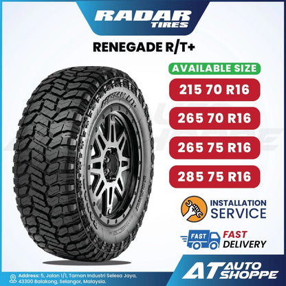 Radar Renegade R/T+ 16 Inch Rugged Terrain Tyre (1 Tire)