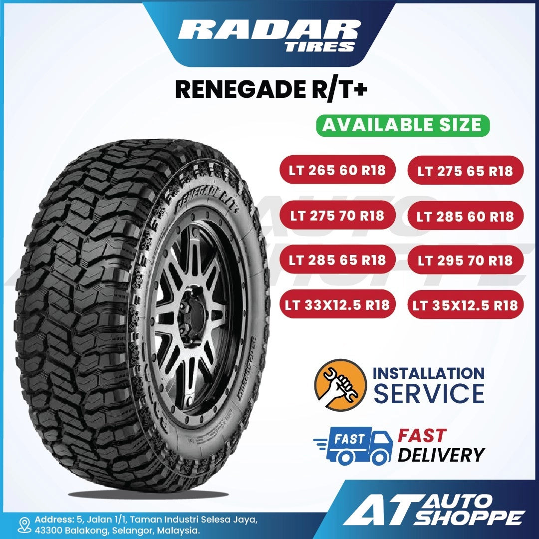 Radar Renegade R/T+ 18 Inch Rugged Terrain Tyre (1 Tire)