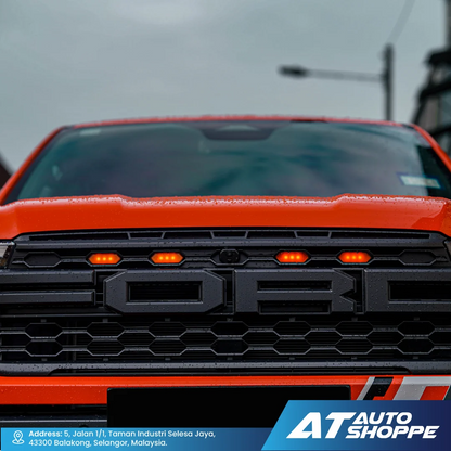 Raptor Honeycomb Grille with Amber LED Lights for Ford Ranger Raptor Next Gen 2023-Current