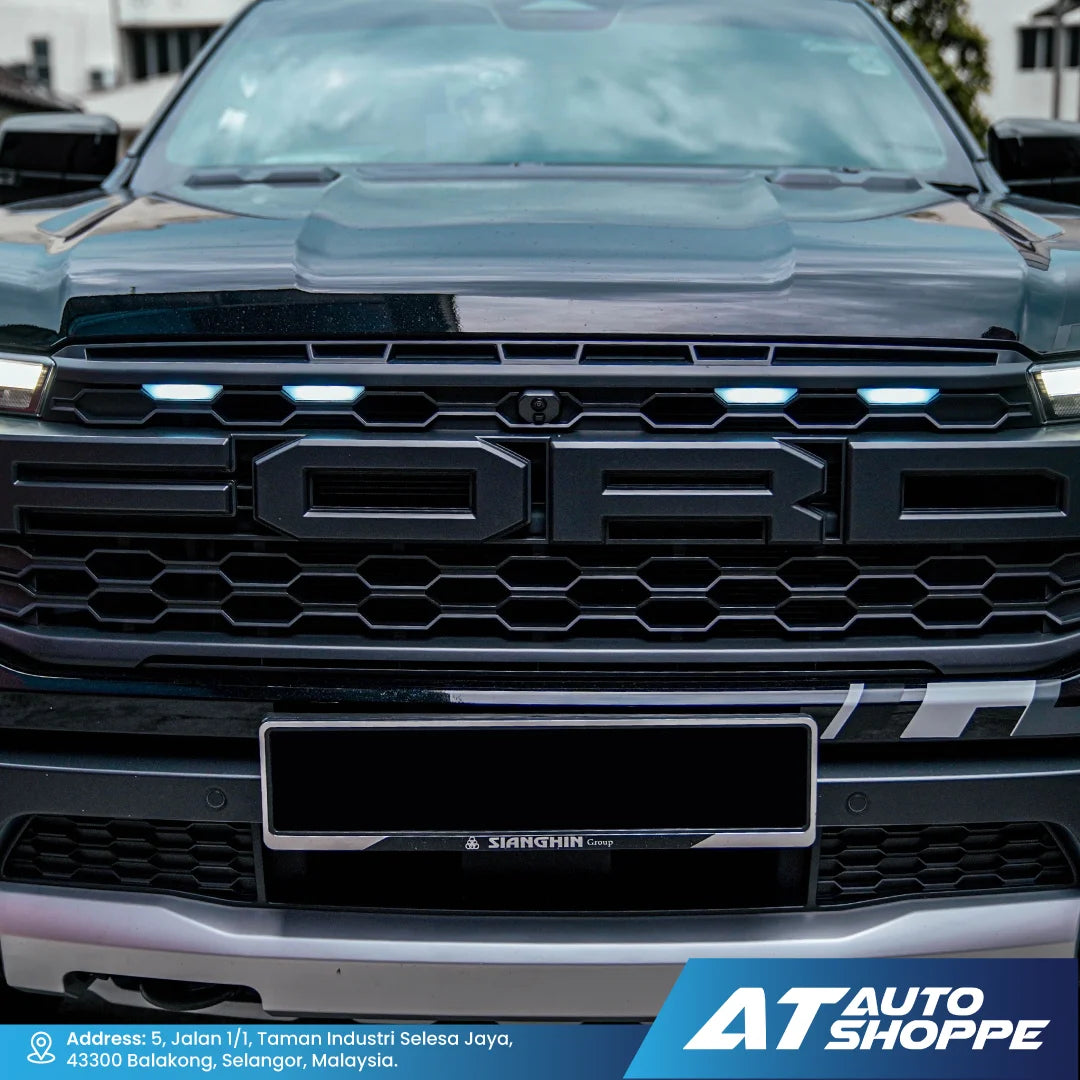 Raptor Honeycomb V2 Grille with LED Lights for Ford Ranger Raptor 3.0 V6 Next Gen