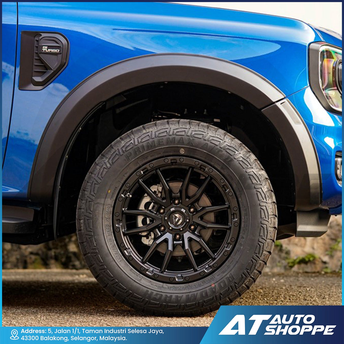 Raptor Style Over Fender Flare For Ford Ranger Next-Gen 2023-Current