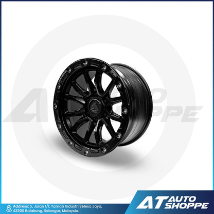 Raxer AT12N-Matte Black 18x9 6x139.7 ET0 Wheel (1 Piece)