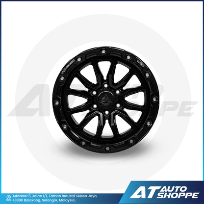 Raxer AT12N-Matte Black 18x9 6x139.7 ET0 Wheel (1 Piece)