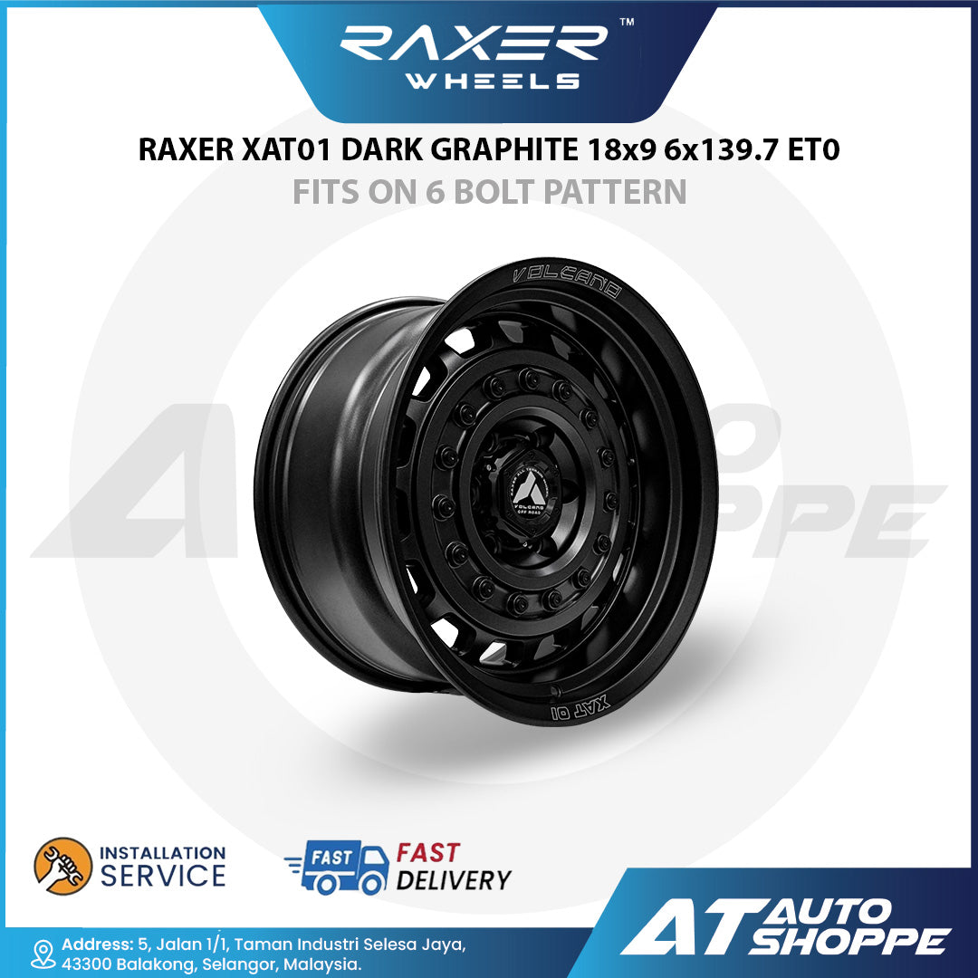 Raxer XAT01-Dark Graphite 18x9 6x139.7 ET0 Wheel (1 Piece)