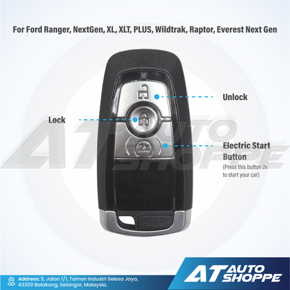 Remote Start Key Fob For Ford Ranger Next-Gen & Everest Next-Gen
