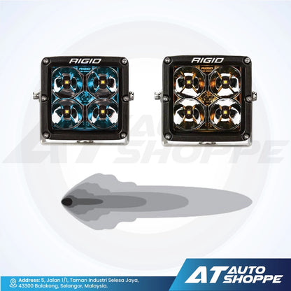 Two Rigid LED lights on a white background with AT Auto Shoppe branding.