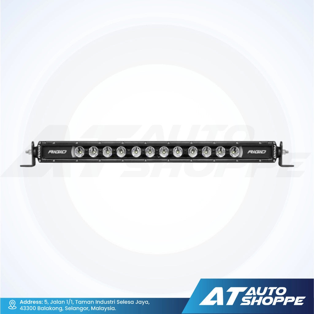 Rigid LED light bar on a white background with AT Auto Shoppe branding.