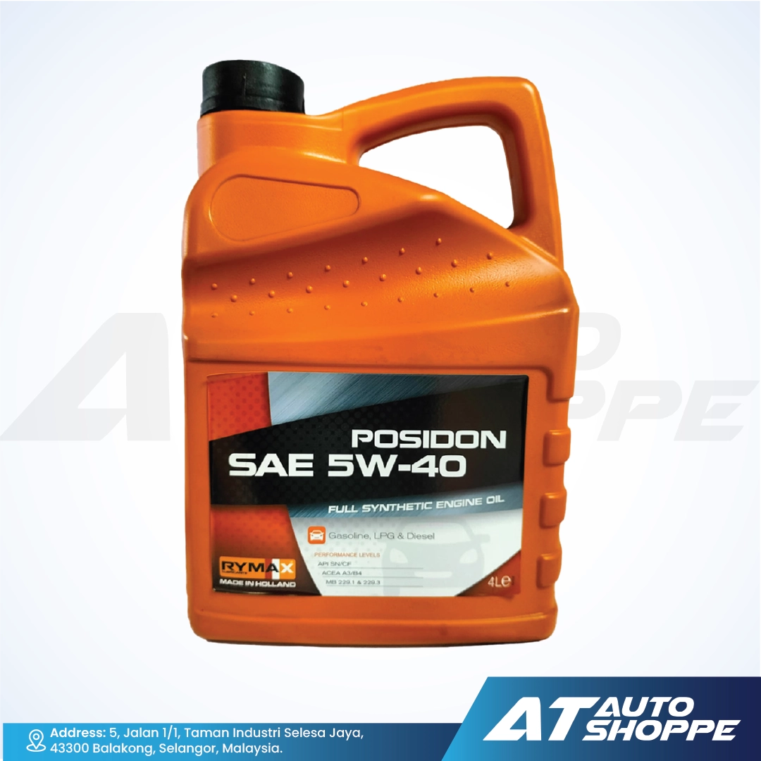 Rymax Posidon 5W40 Full Synthetic Motor Oil (4L)