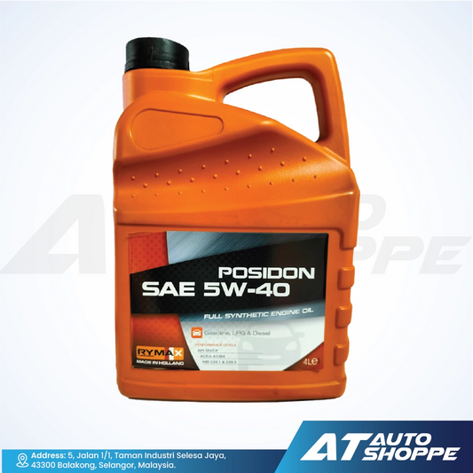 Rymax Posidon 5W40 Full Synthetic Motor Oil (4L)