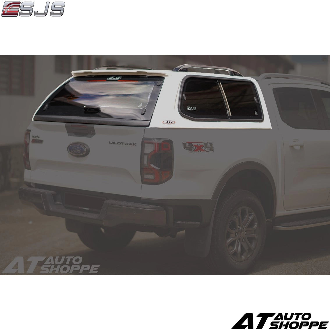 SJS Standard Canopy Popup Window For Ford Ranger Next Gen 2023 T9 Hardtop Bed Cover