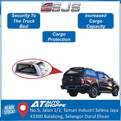 SJS Standard Canopy Popup Window For Nissan Navara NP300 2015-On Hardtop Bed Cover