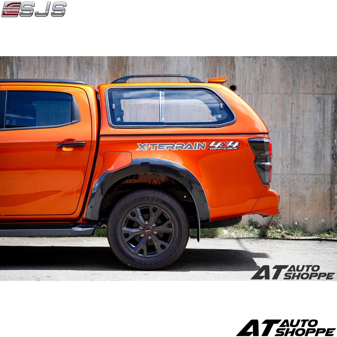 SJS Standard Canopy Sliding Window For Isuzu DMAX 2012-Onwards Hardtop Bed Cover