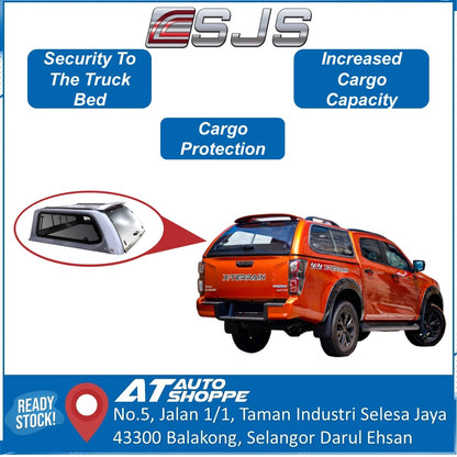 SJS Standard Canopy Sliding Window For Isuzu DMAX 2012-Onwards Hardtop Bed Cover