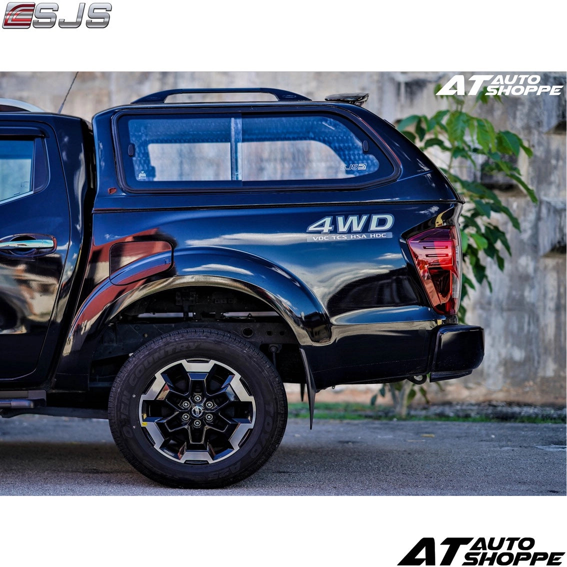 SJS Standard Canopy Sliding Window for Nissan Navara NP300 2015-On Hardtop