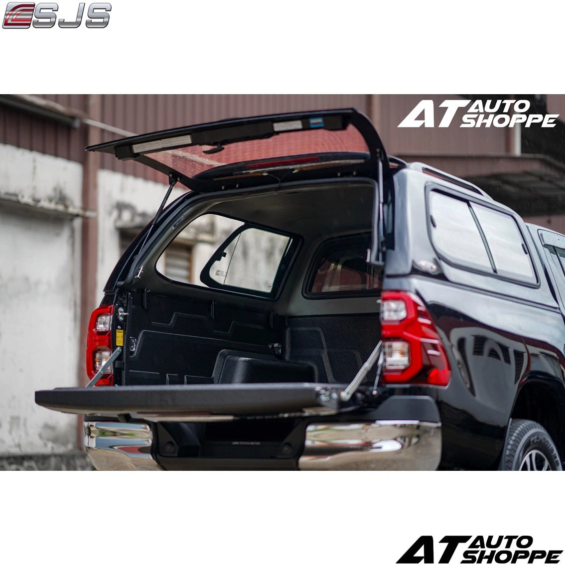 SJS Standard Canopy Sliding Window For Toyota Hilux 2005-Onwards Hardtop Bed Cover