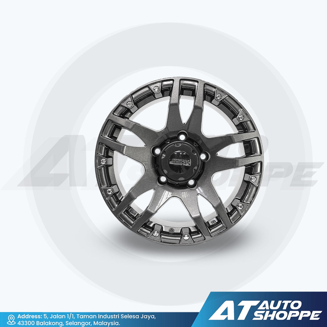 SSW Wheels S152-Gun Metal Dark 16x8 ET0 5x139.7 (1 Piece)