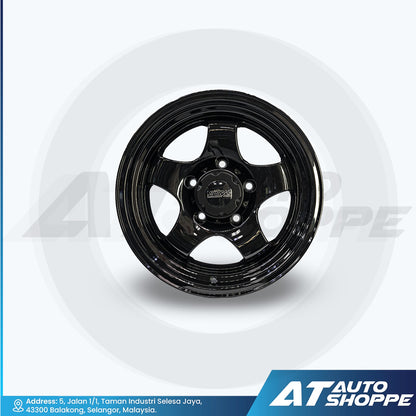 SSW Wheels S211-Black 16x8 ET-10 5x139.7 (1 Piece)