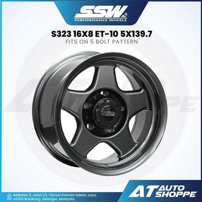 Car wheel rim with specifications on a white background