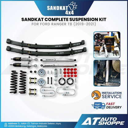 Sandkat Complete Suspension Kit Full Set Ford Ranger T8 (2019–2021)