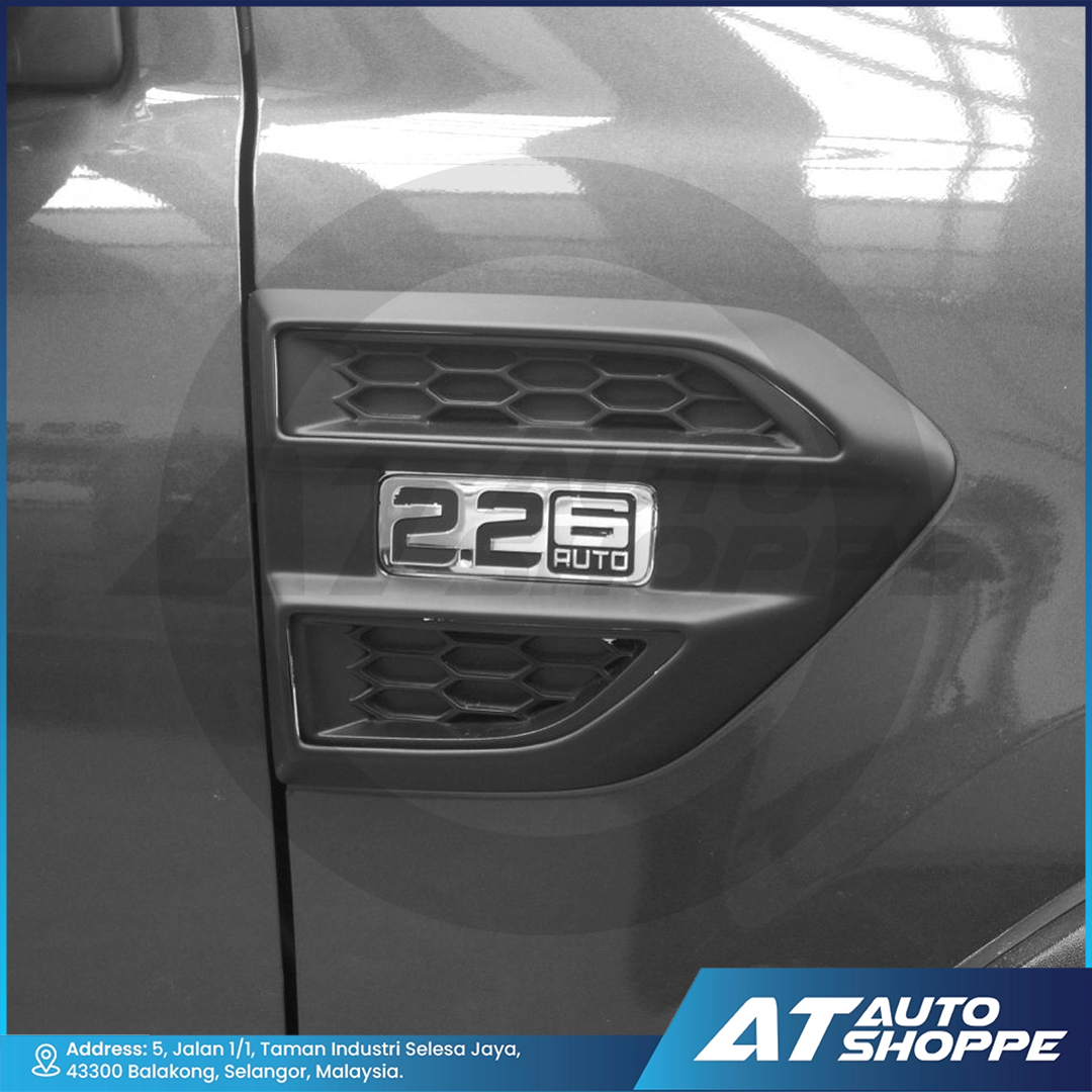 Side Vent Cover Guard Matte Black For Ford Ranger 2012-2021 T6 T7 T8