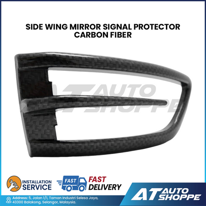 Side Wing Mirror Signal Protector Carbon Fibre