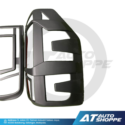 Tailamp Cover Guard Matte Black For Mitsubishi Triton 2019-On