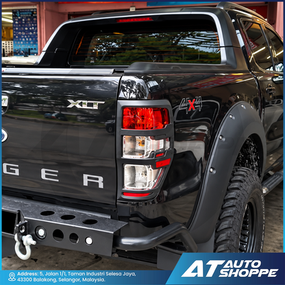 Tailamp Cover Guard V2 With Reflector For Ford Ranger 2012-2021 T6 T7 T8