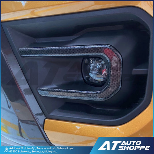 Tailgate Handle Cover Guard Carbon For Ford Ranger T6 T7 T8