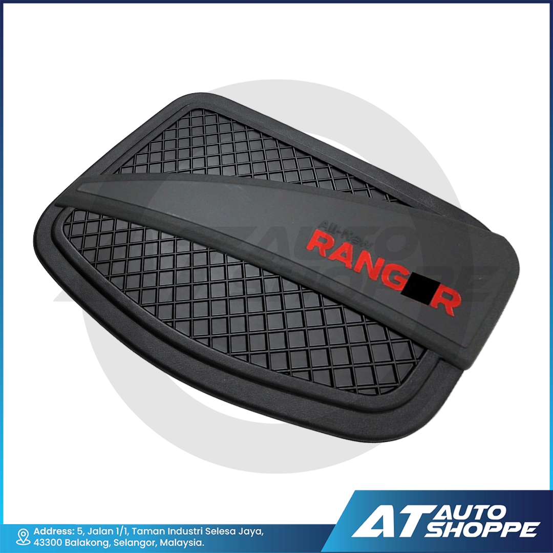 Fuel Tank Cover Protector Matte Black V2 For Ford Ranger T6 T7 T8 Wildtrak XLT XL