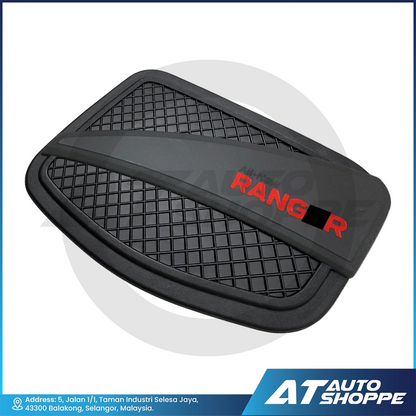 Fuel Tank Cover Protector Matte Black V2 For Ford Ranger T6 T7 T8 Wildtrak XLT XL