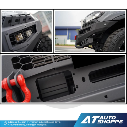 Tanker Front Bumper TK-001 For Ford Ranger 2015-2021 T7 T8 XL XLT XLT+ Wildtrak