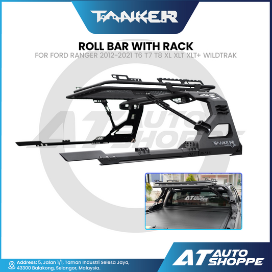 Tanker TKR-001 Roll Bar With Rack For Ford Ranger 2012-2021 T6/T7/T8
