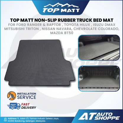 Top Matt Non-Slip Rubber Truck Bed Mat All-Weather Protection