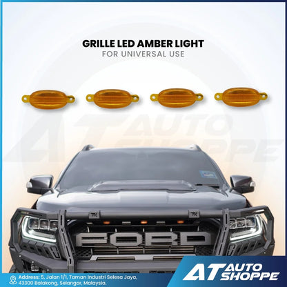 Universal Front Grille LED Amber Light Eagle Eye Lamp