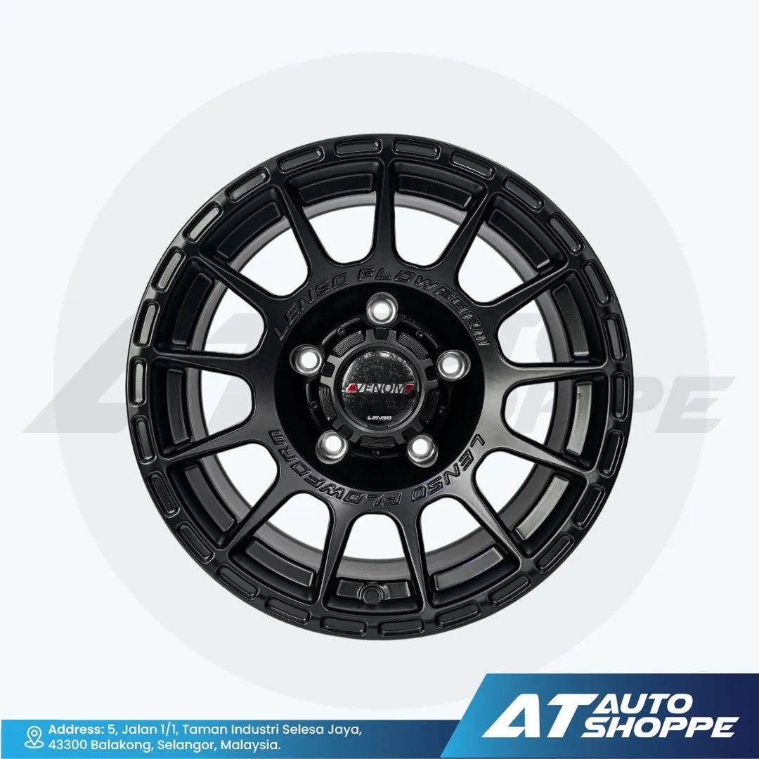 Lenso Venom 7 Satin Black 15x8 ET-6 5x139.7 (1 Piece)