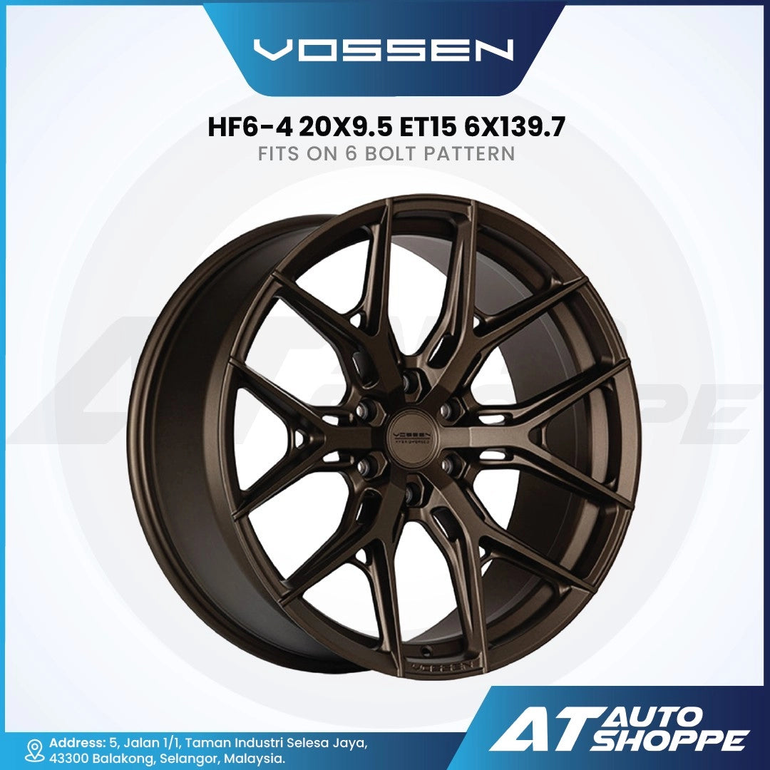 Vossen car wheel rim with specifications on a white background