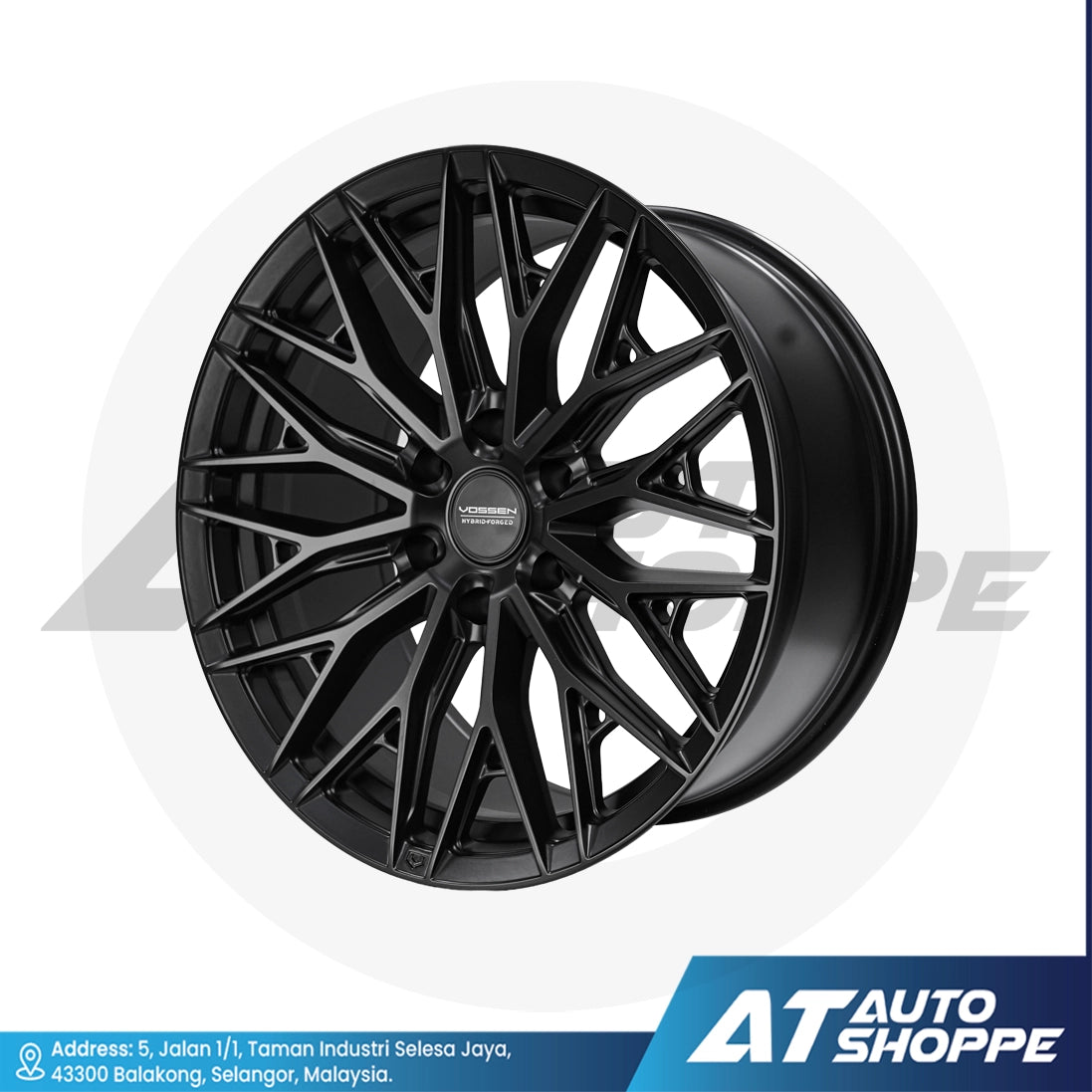 Vossen HF6-Satin Black 20x9.5 ET15 6x139.7 (1 Piece)