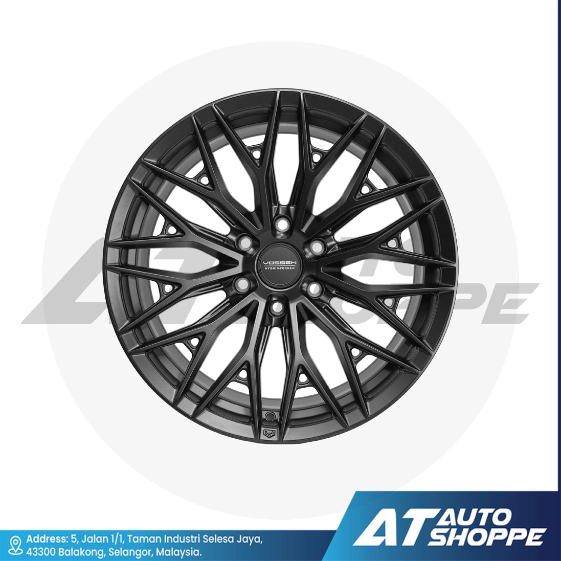 Vossen HF6-Satin Black 20x9.5 ET15 6x139.7 (1 Piece)