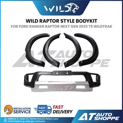 WILD Raptor Style Bodykit For Ford Ranger Next Gen 2023-Current T9 Wildtrak