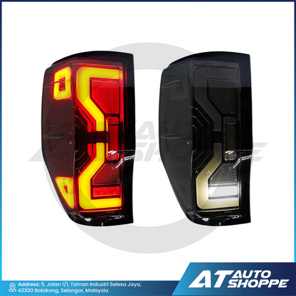 Smoke Design Tail Lights For Ford Ranger 2012-2015 T6 T7 T8 XL XLT XLT+ Wildtrak Raptor 2.0