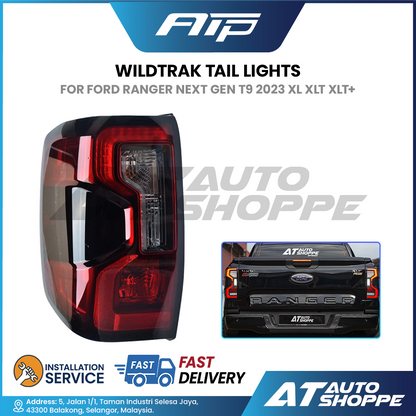 Wildtrak Tail Lamp Set for Ford Ranger Next Gen T9 2023-On