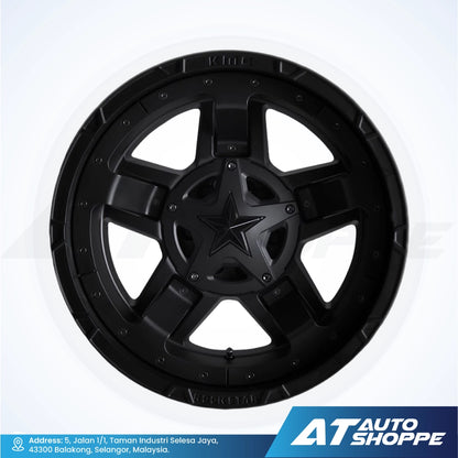 XD XD827-Rockstar III Matte Black 18x9 ET0 6x139.7 (1 Piece)
