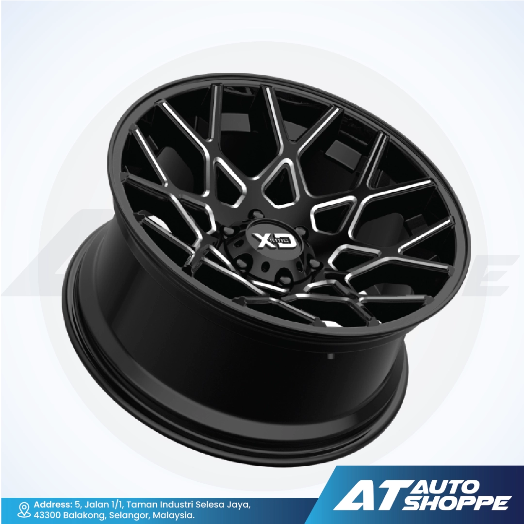 XD XD831 Chopstix-Black Milled 20x10 ET-24 5x127/6X139.7 (1 Piece)