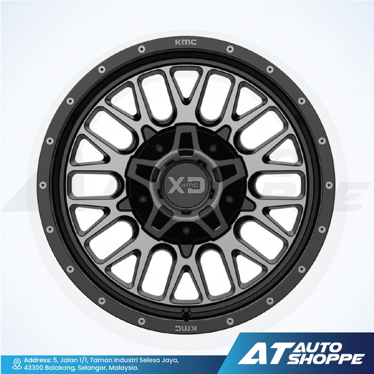 XD XD842 Snare - Gloss Black/Grey Tint 20x9 ET18 6x139.7/6x114.3 (1 Piece)