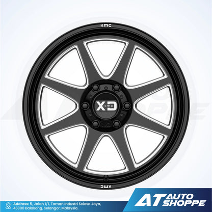 XD XD844-Pike Gloss Black/Milled 20x9 ET18 6x139.7 (1 Piece)