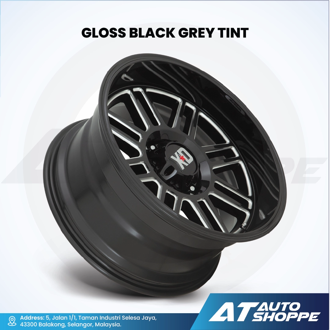 XD XD850 Cage-Gloss Black Grey Tint 20x10 ET-18/20x9 ET0 6x139.7 (1 Piece)