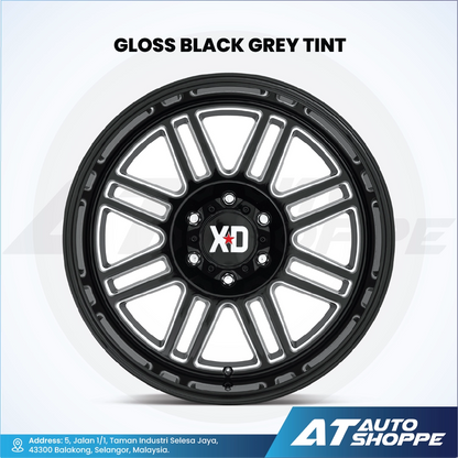 XD XD850 Cage-Gloss Black Grey Tint 20x10 ET-18/20x9 ET0 6x139.7 (1 Piece)